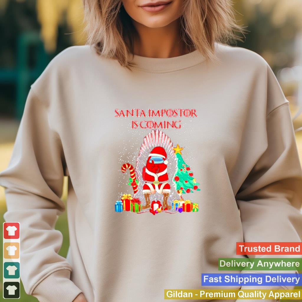 Among us santa impostor is coming merry christmas shirt