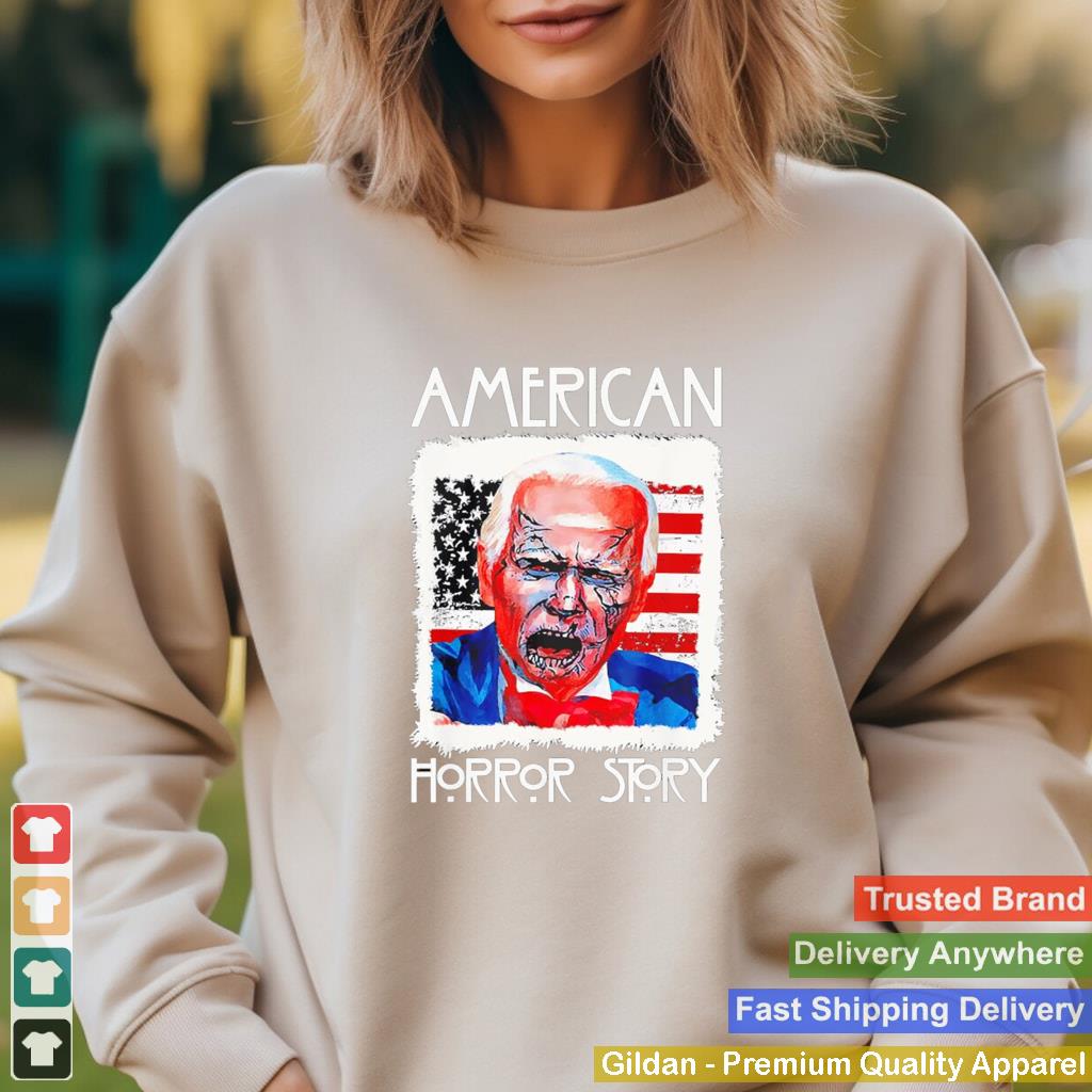 American Zombie story Halloween Usa flag shirt