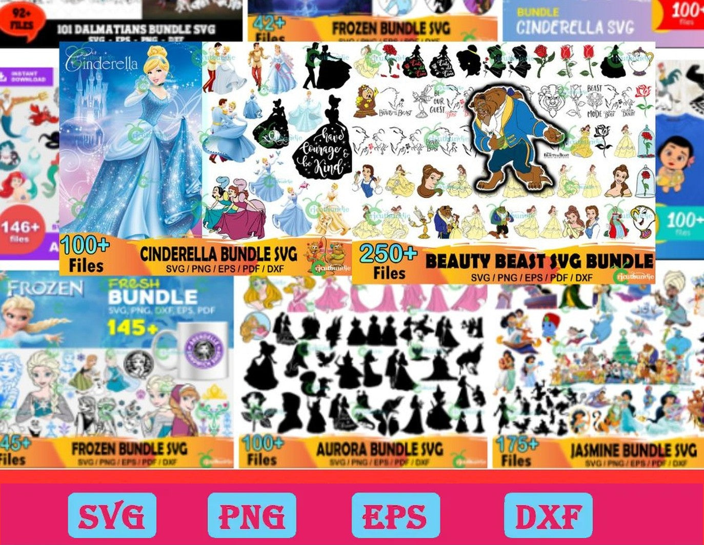 3000 Disney svg bundle