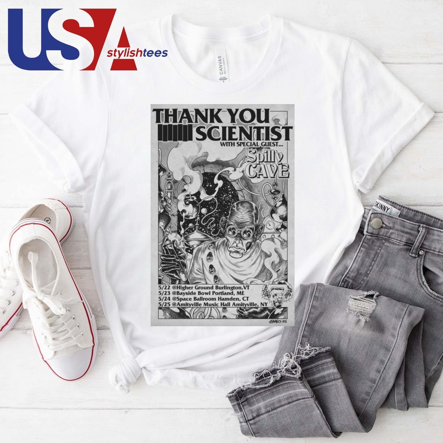 Thank You Scientist With Spilly Cave Tour May 2025 Shirt