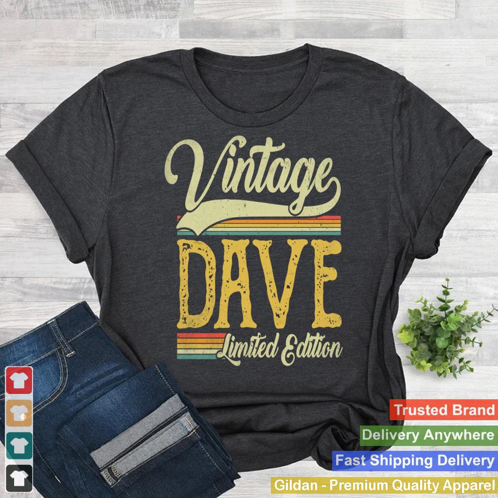 Vintage Dave Name Saying Gifts For Dave Birthday Long Sleeve