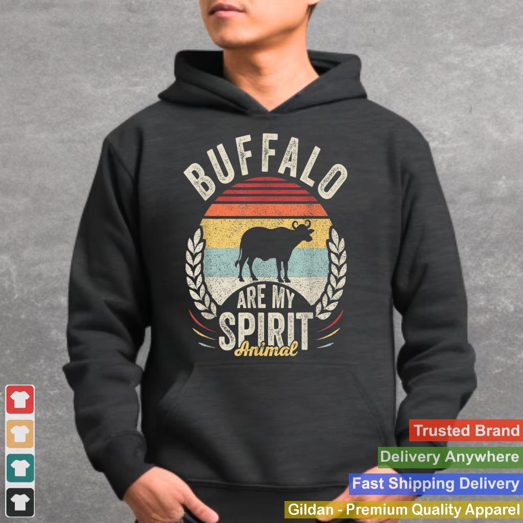 Vintage Retro Buffalo Are My Spirit Animal Buffalo Lover