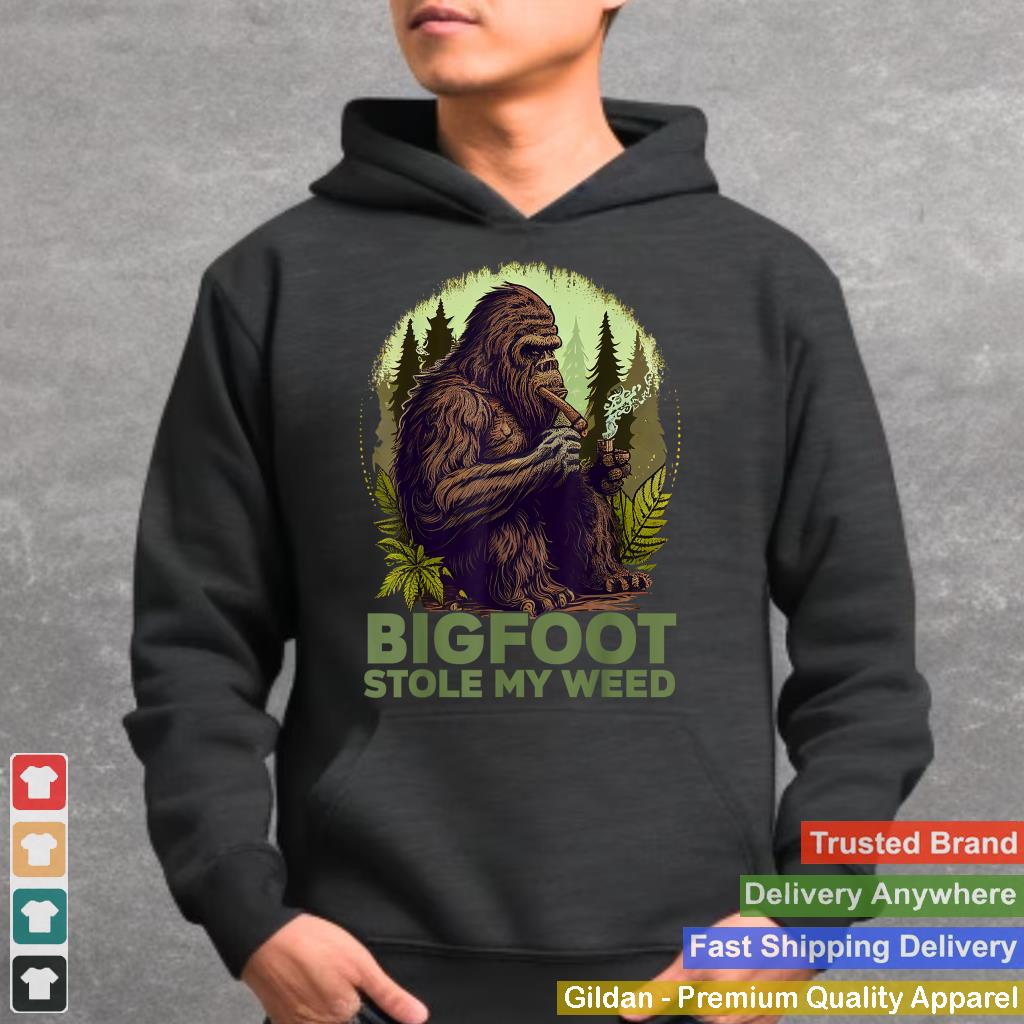 Vintage Bigfoot Stole My Weed 420 Marijuana Funny Men