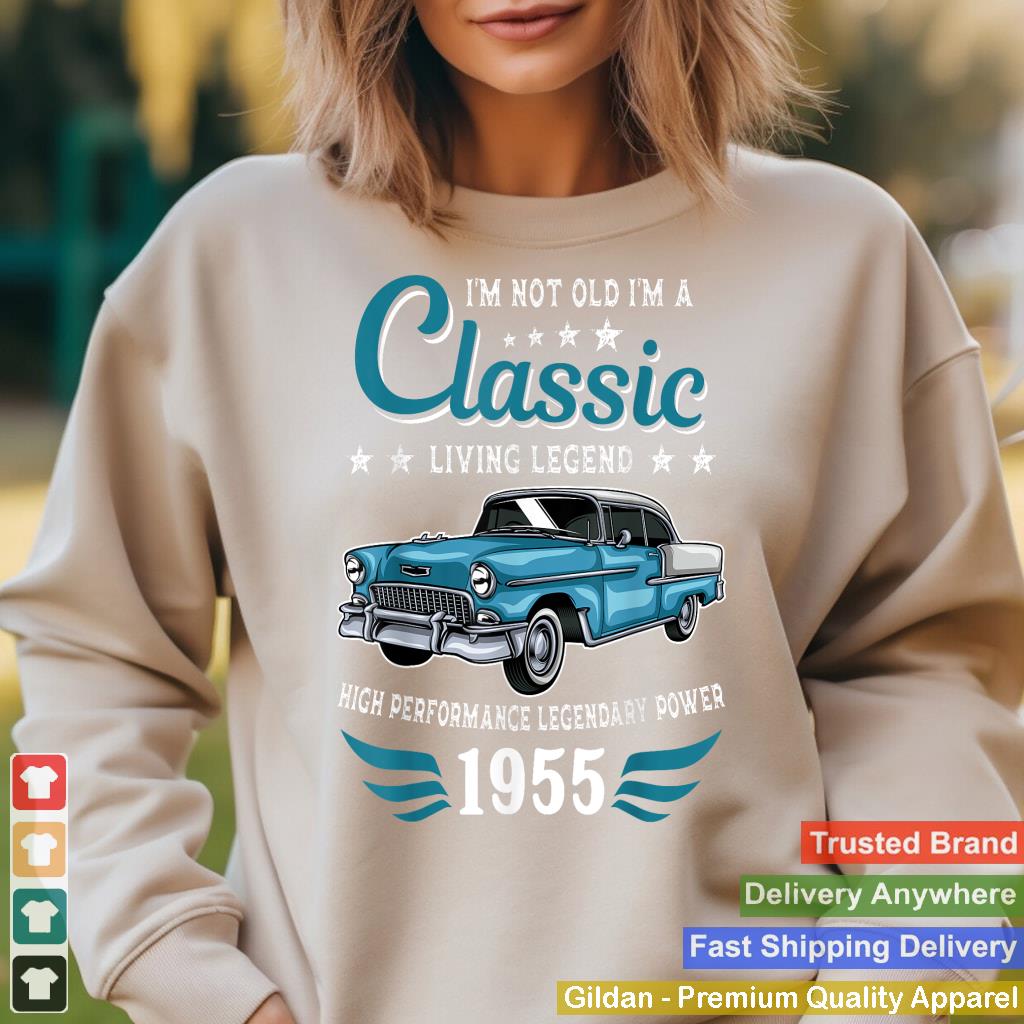 Vintage 1955 Birthday Classic Car for Legends Born In 1955