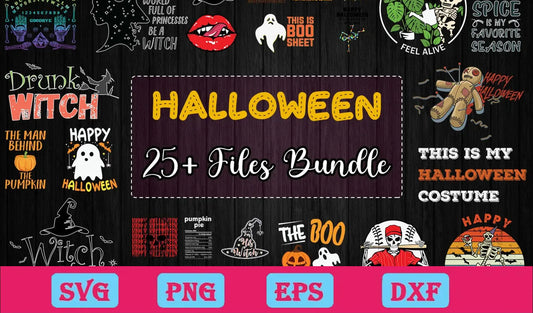 25 Files Bundle Halloween Svg