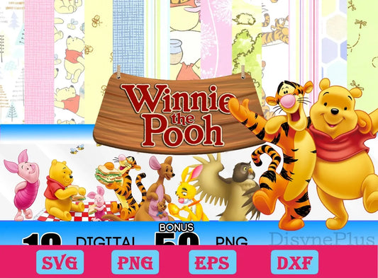 Winnie the Pooh Digital Paper