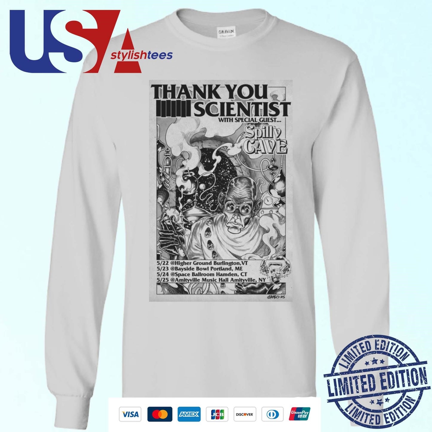 Thank You Scientist With Spilly Cave Tour May 2025 Shirt