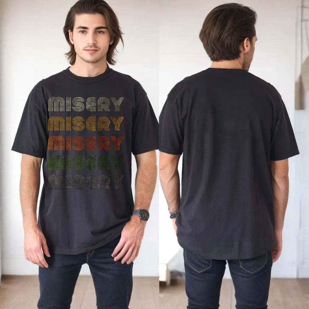 Love Heart Misery Tee Grunge Vintage Style Black Misery