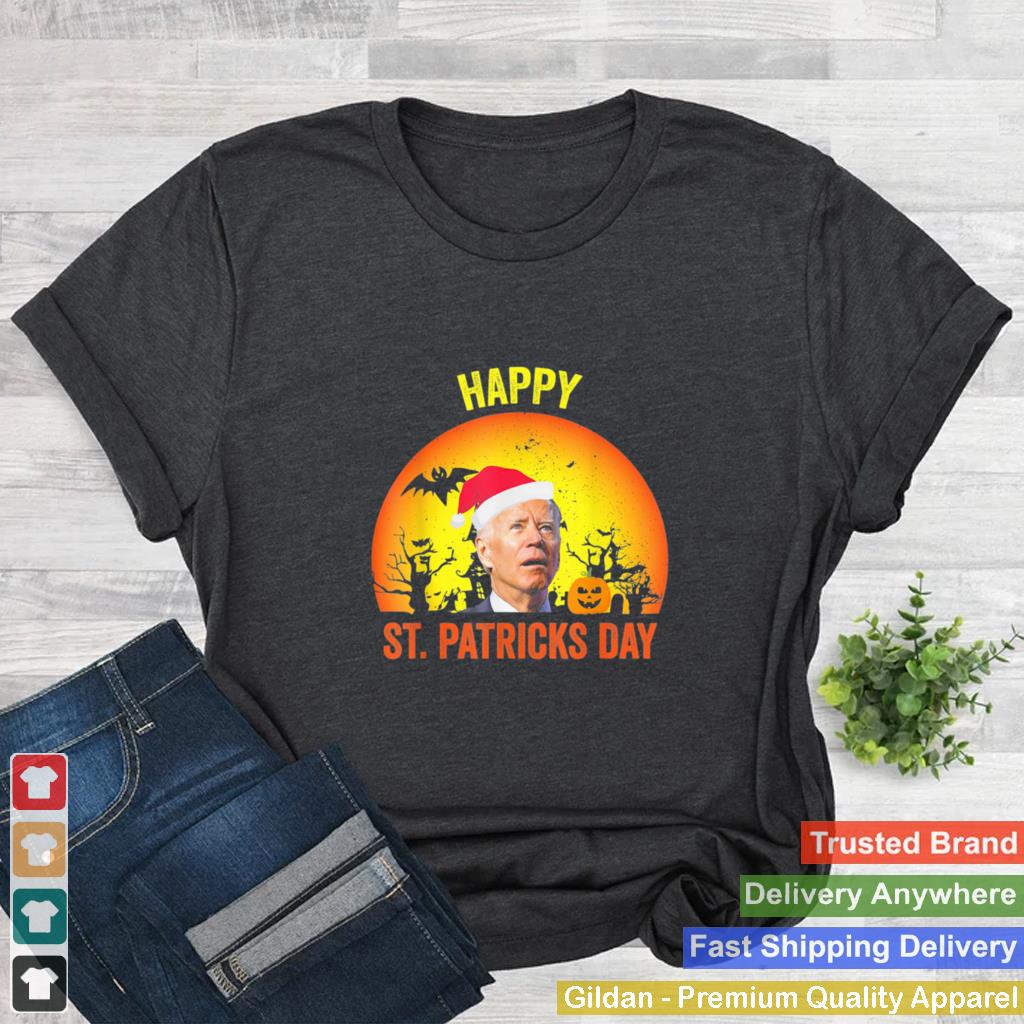 Anti Joe Biden Happy St Patrick Pumpkin Head Halloween shirt