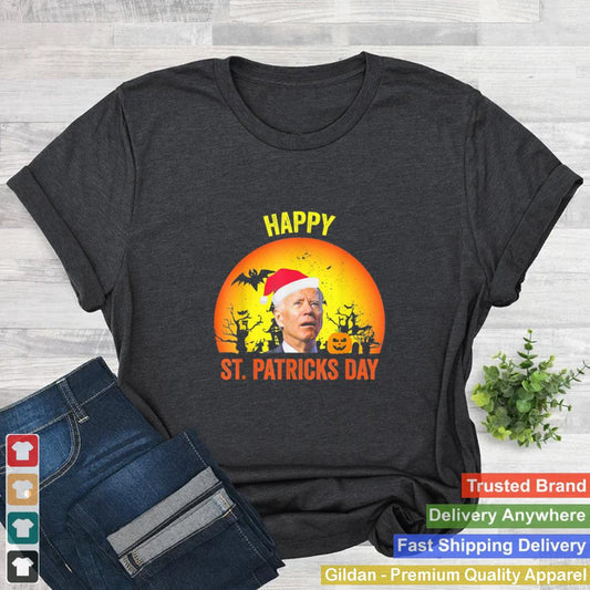 Anti Joe Biden Happy St Patrick Pumpkin Head Halloween shirt