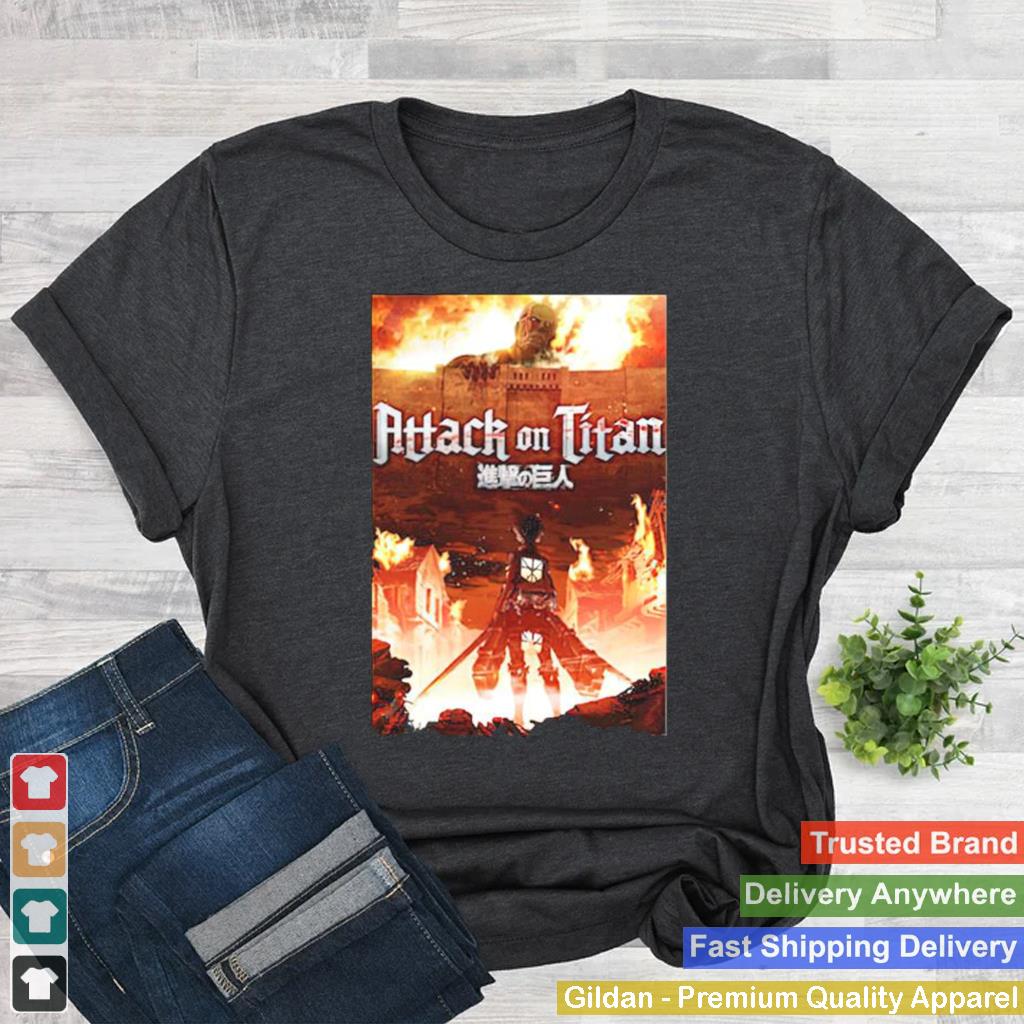 Attack On Titan Fire shirt