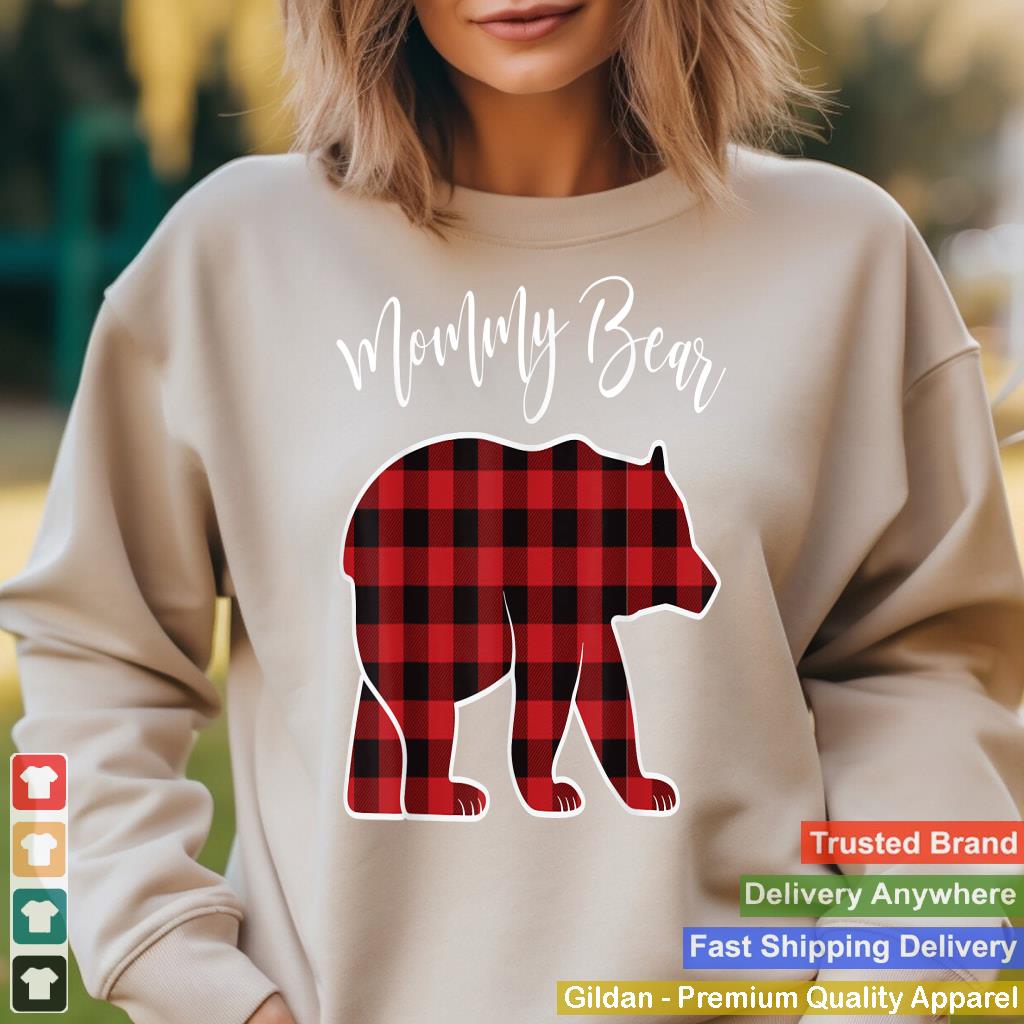 Mommy Bear Pajama Red Buffalo Xmas Funny Family Christmas