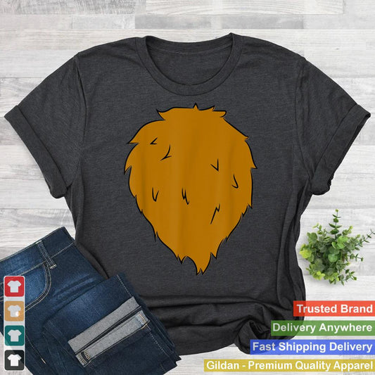 Lion Chest Costume T-Shirt Funny Lion Halloween Costume Tee