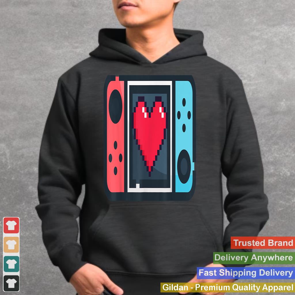 Cute Pixel Heart Gamer Valentine's Day T for Men Women