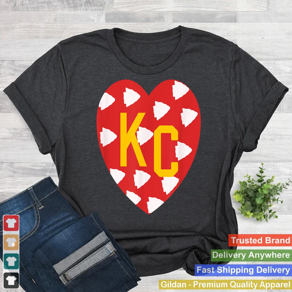 KC RedYellow Kc Heart Love Letters Cool Kansas City Hearts