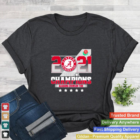 2021 Alabama Crimson Tide Rose Bowl Champions shirt