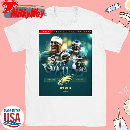 Official CHAMPIONS! The Philadelphia Eagles blowout the Kansas City Chiefs to win Super Bowl LIX shirt