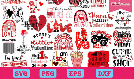 Valentines Day svg Bundle Valentines Day svg Love svg Heart svg