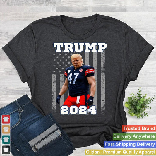 Trump 47 Football Jersey u2013 Funny Trump 2024 Football Player