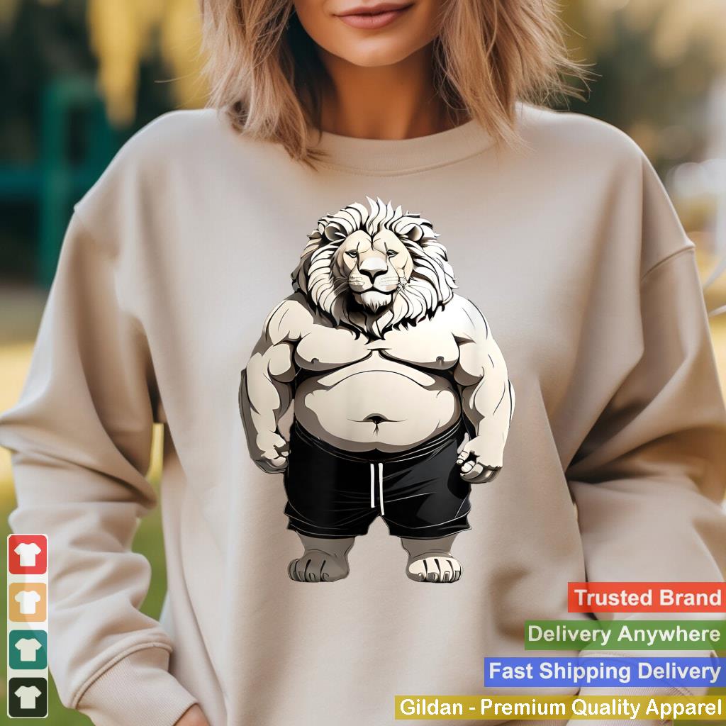 Funny Fat Lion Art Design Fat Lion Lover