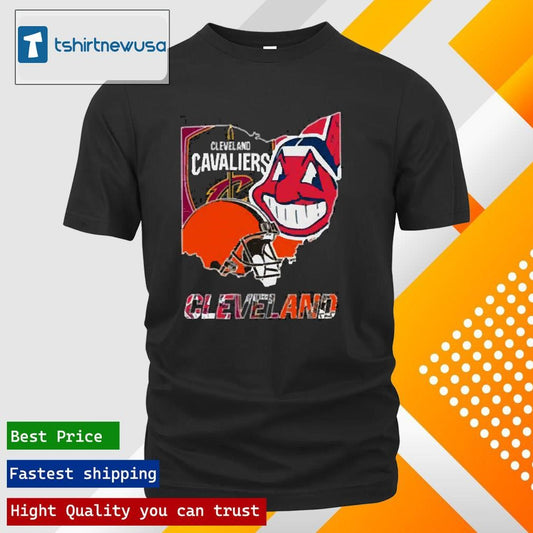 Premium Cleveland Cavaliers Cleveland India And Cleveland Browns Cleveland Logo 2024 Shirts