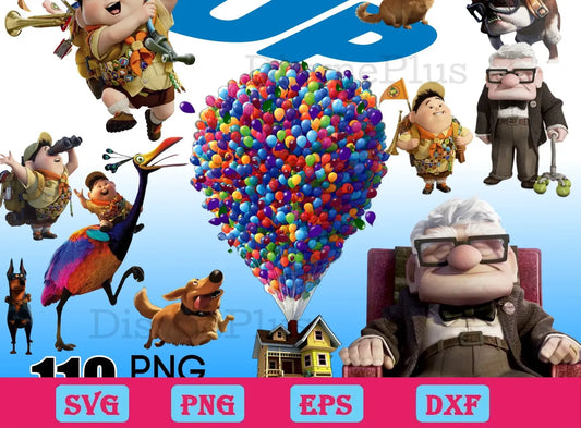 110 Disney Pixar Up png Bundle