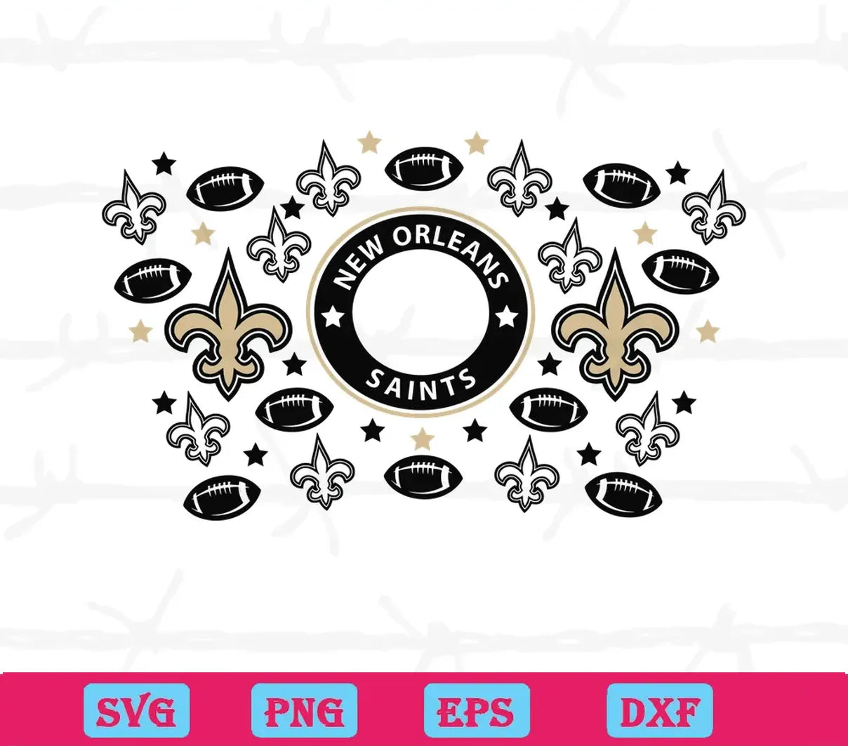 New Orleans Saints Starbucks Wrap, Downloadable Files