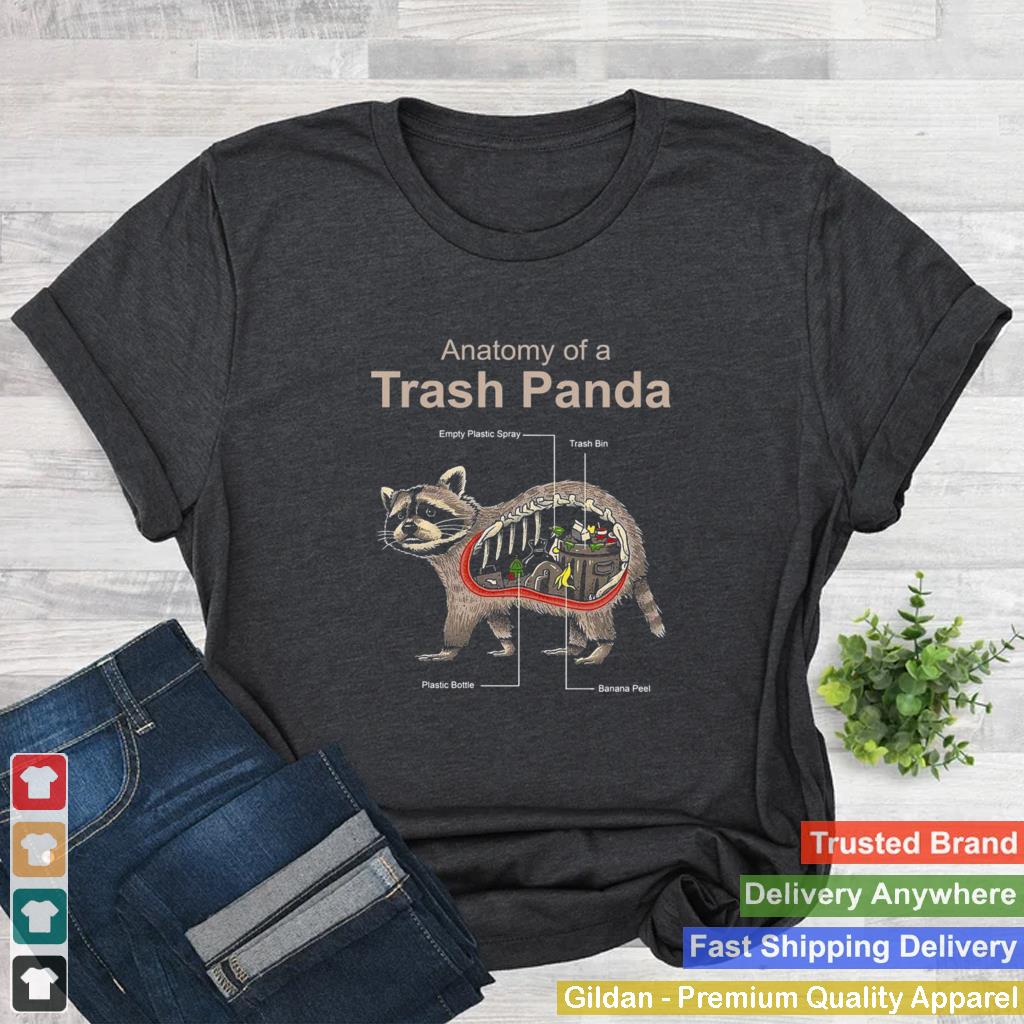 Anatomy Of A Trash Panda Raccoon Anatomy Trash Panda Shirt