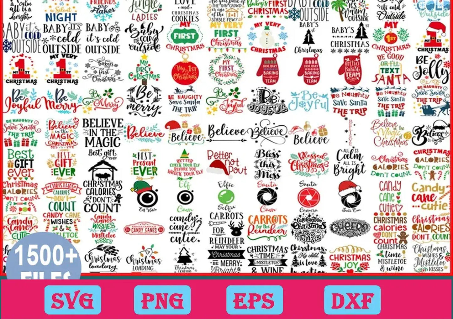 1500+ Christmas Bundle Svg