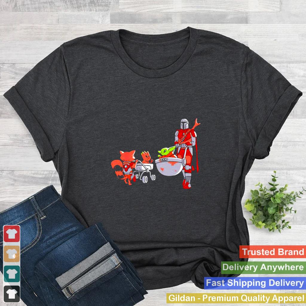 Baby Yoda The Mandalorian Star Wars Groot Avengers shirt