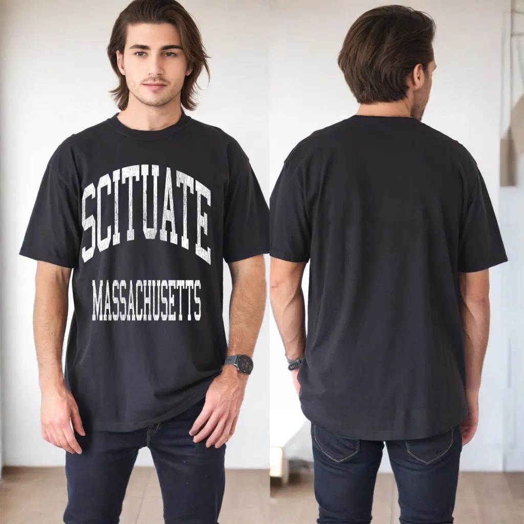 Scituate Massachusetts MA Vintage Athletic Sports Design