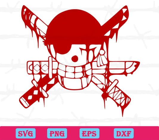 One Piece Skull With Swords, Design Files