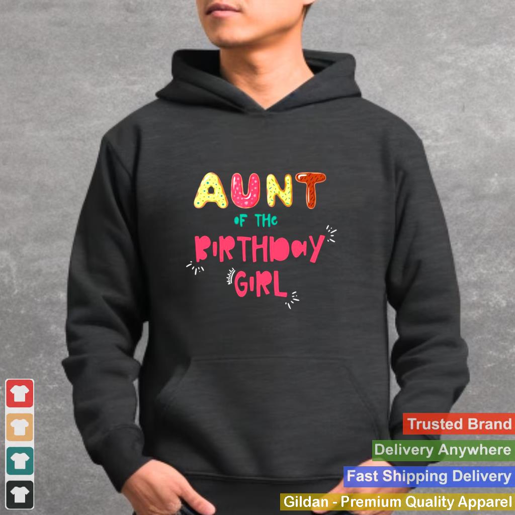 Aunt Of The Birthday Girl Family Donut T shirt