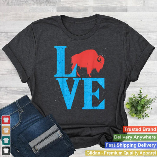 Love Buffalo Wild American Bison Lover Gifts Valentine Day