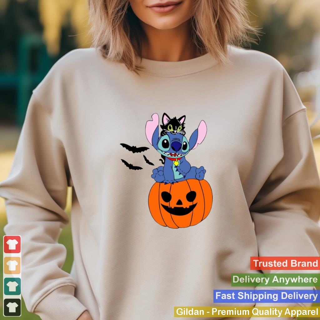 Animated-Halloween-Character-Disney-Trick-Or-Treat-Horror-Stitch-Halloween-shirt