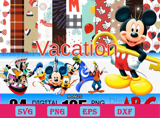 125 bundle Mickey vacation png