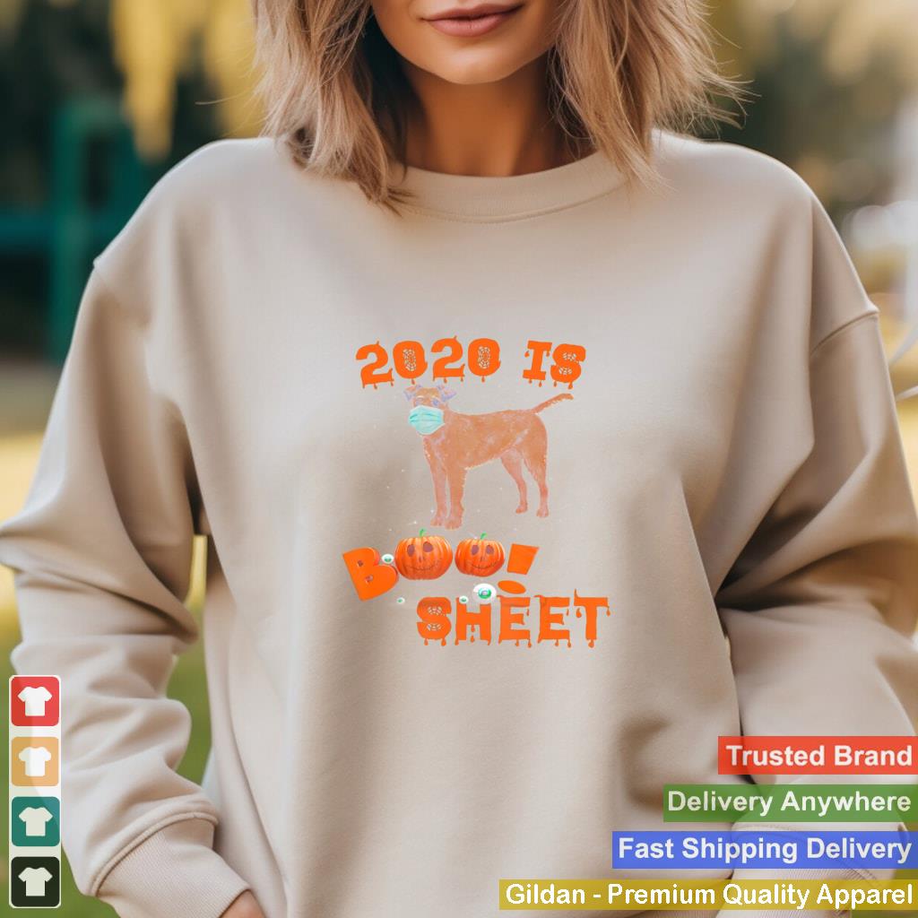 2020 Is Boo Sheet Halloween Irish Terrier Dog Wear Mask shirt