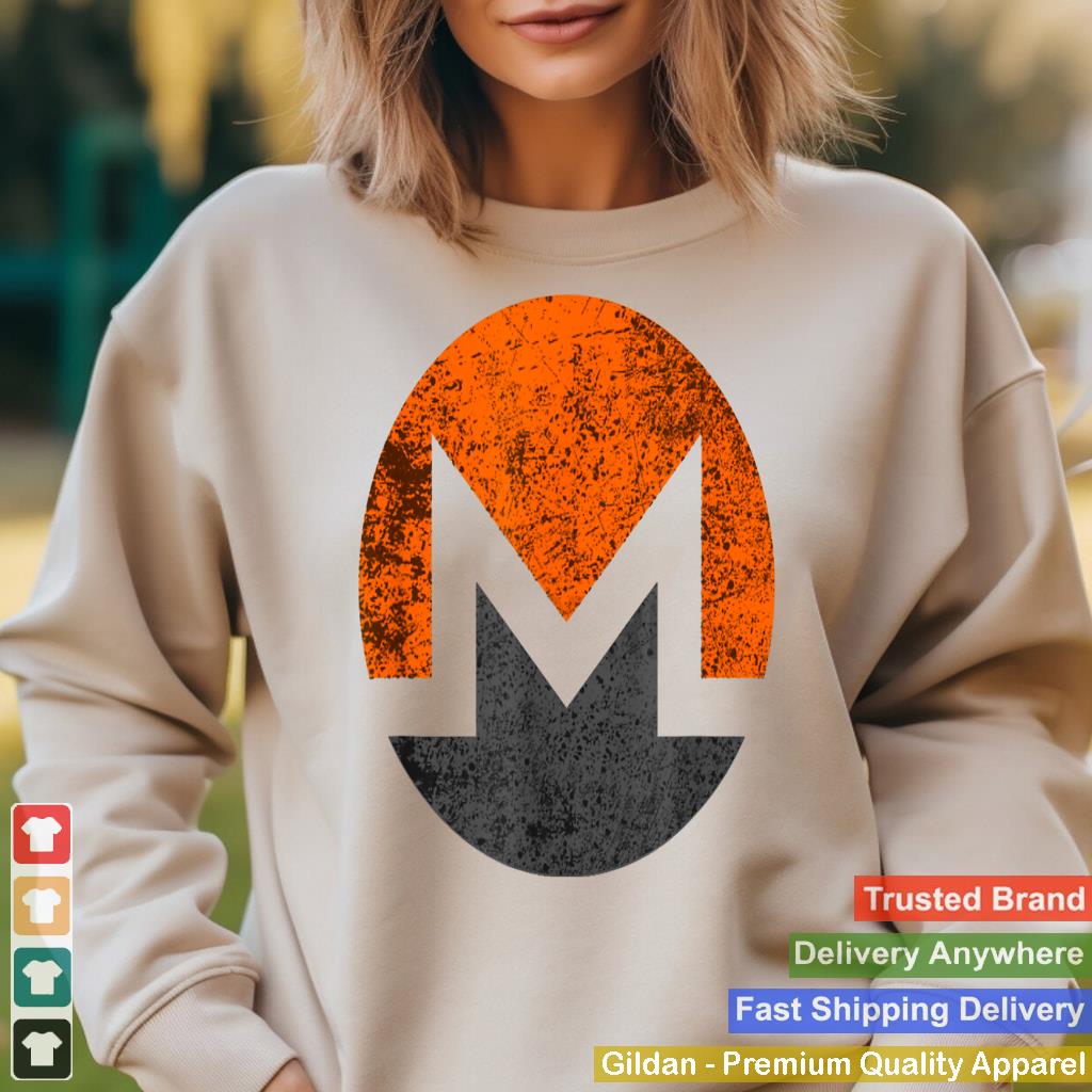 Monero XMR Distressed Vintage Style Cryptocurrency