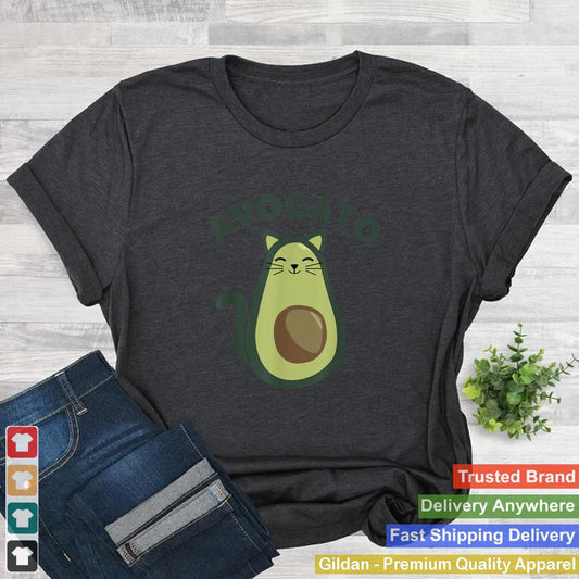 Avogato Avocado Cat Kitten Vegan Fur Nose Cute Animals T Shirt