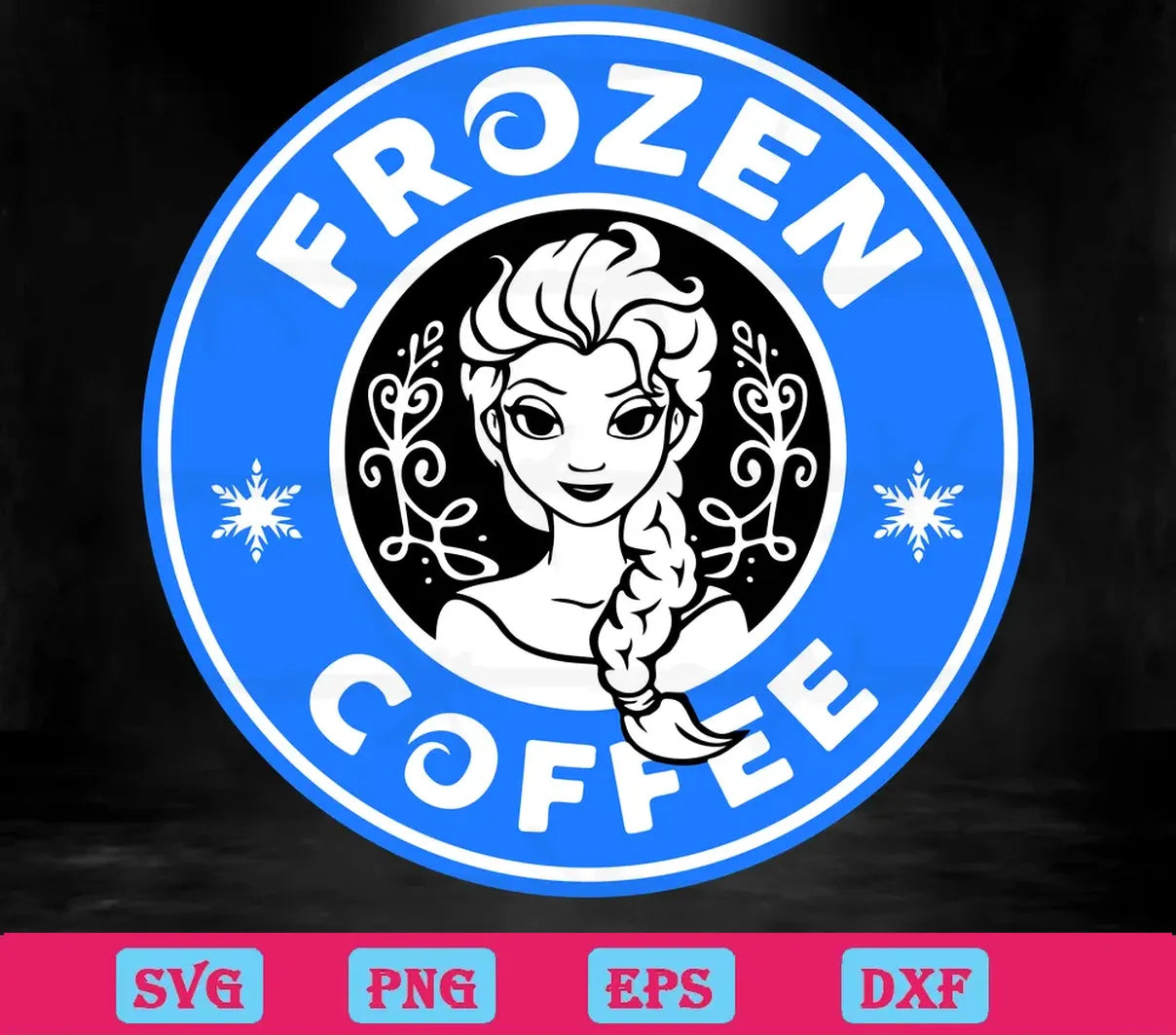 Frozen Coffee Elsa Starbucks Logo, Graphic Design Svg