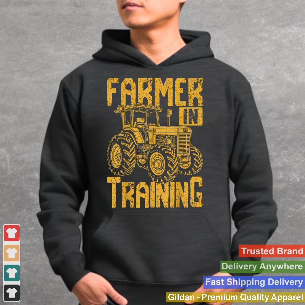 Farmer in Training Funny Farming Tractor Men Women Kids Boys