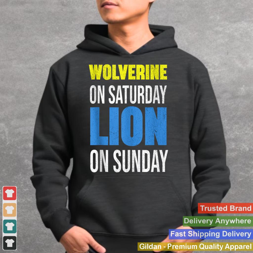 Wolverine On Saturday Lion On Sunday Tank Top