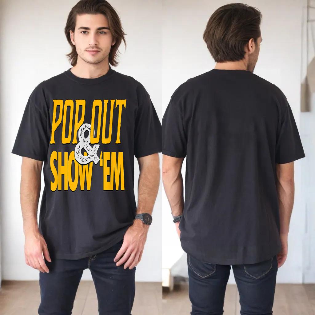 Varsity-Gold University Yellow Pop Out & Show 'Em Graphic