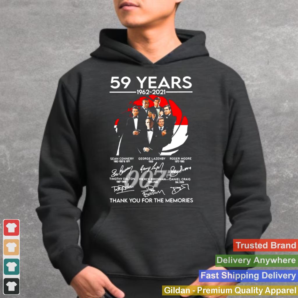 077 59 Years 1962 2021 Signatures Thank You For The Memories shirt