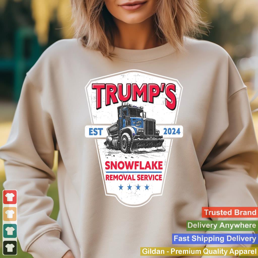 Trump's Snowflake Removal Service Funny Trump 2024 Long Sleeve