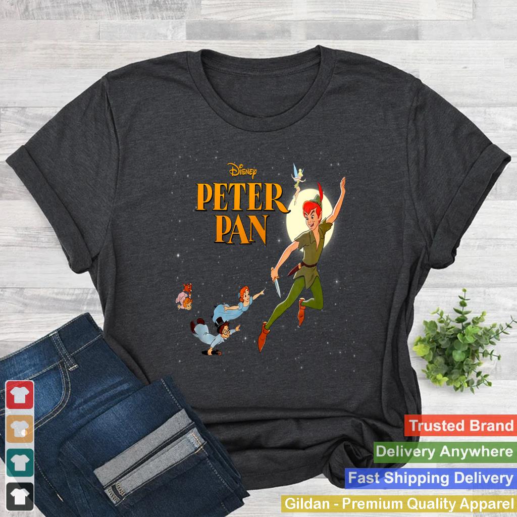 Disney Peter Pan Vintage Retro Group Shot Big Chest Poster