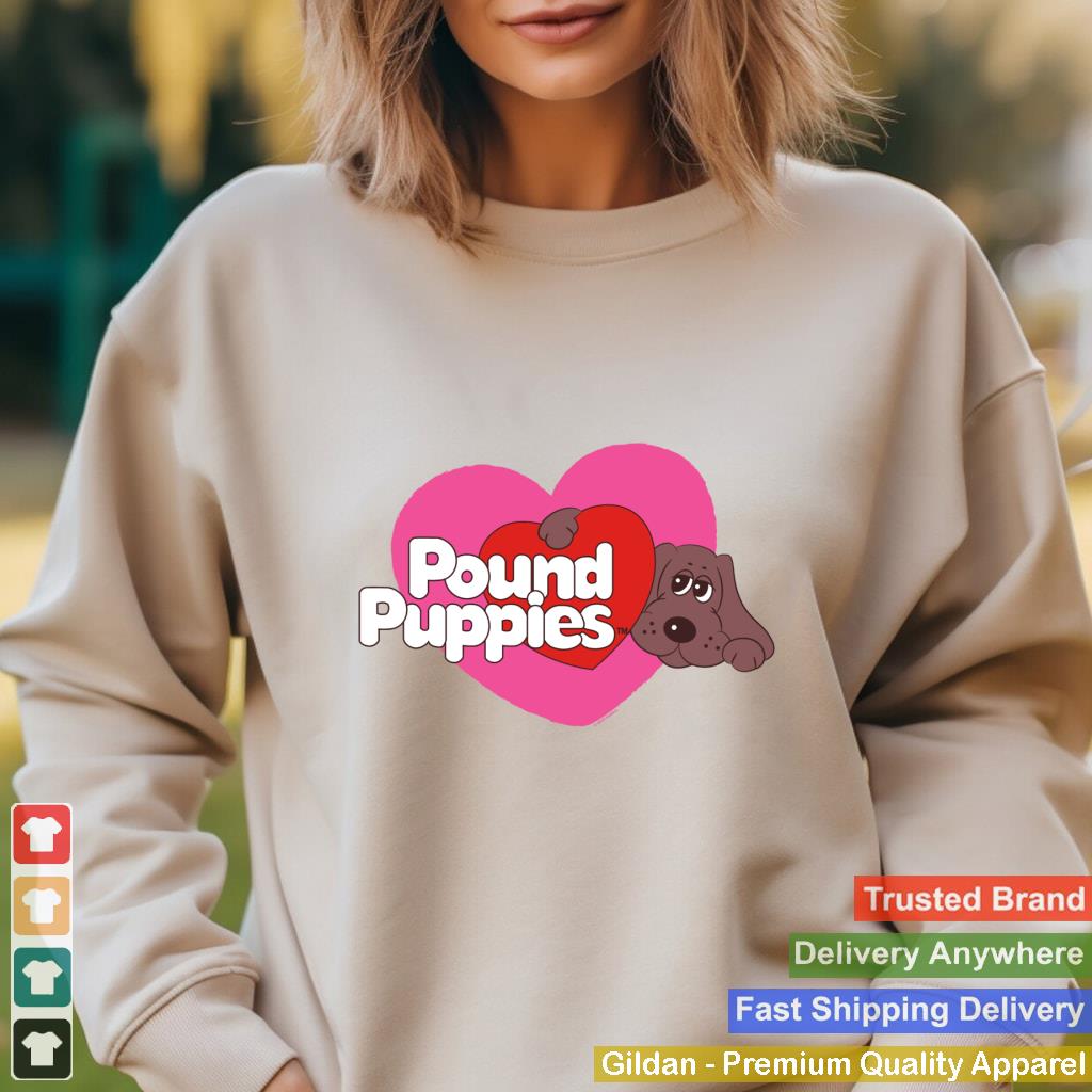 Pound Puppies Valentine's Day Cute Dog Heart Shape Big Logo