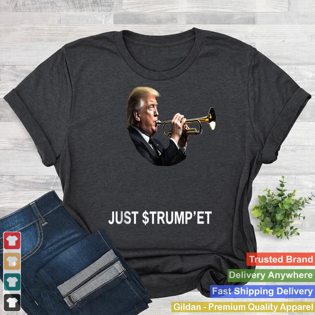 Just $ Trumpu2019ET Funny 45 47 Donald Trump Playing Trumpet Tank Top