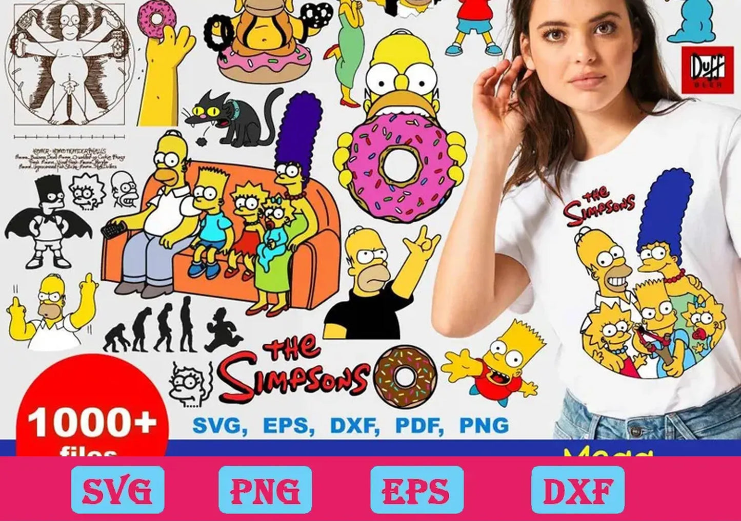 1000+ Simpsons Mega Svg Bundle