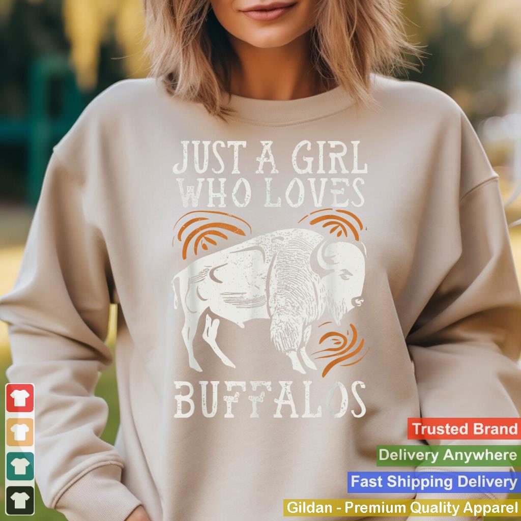 Just A Girl Who Loves Buffalos Animal Bison Buffalo Lover_4